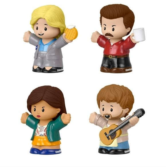 : Fisher Price parks and recreation Little People Collector 4pc Pack Figure toys - Picture 4 of 7